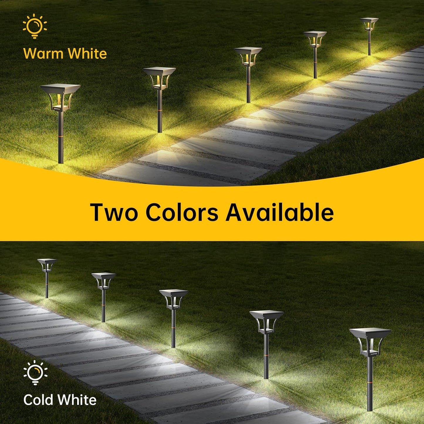 COOSOLUX Solar Pathway Lights Outdoor