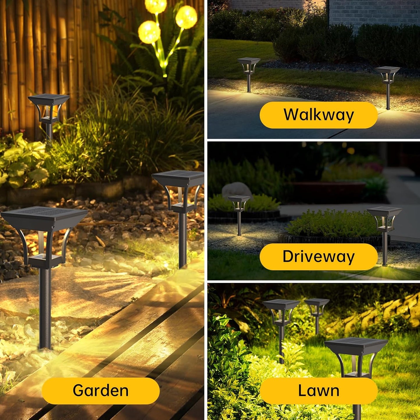 COOSOLUX Solar Pathway Lights Outdoor