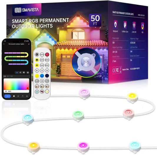 Smart Outdoor LED RGB String Lights
