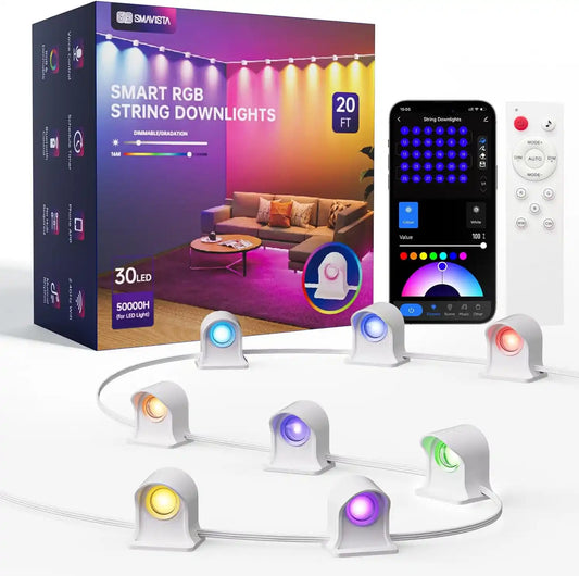Smart Indoor RGBW LED String Lights