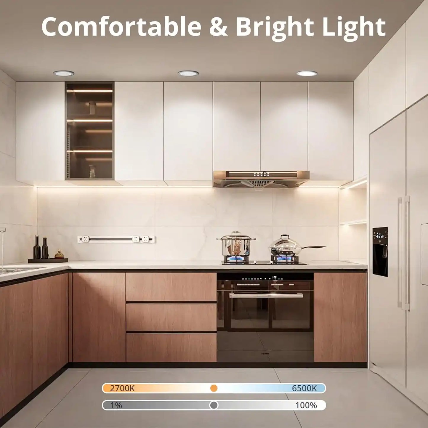 Tuya Smart Recessed Lights 6 Inch, 6Pack